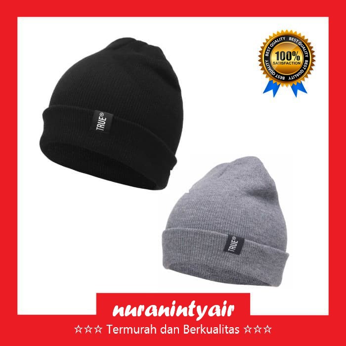 Topi Kupluk Rajut - Beanie Hat Hangat - Topi Gunung Cotton Unisex