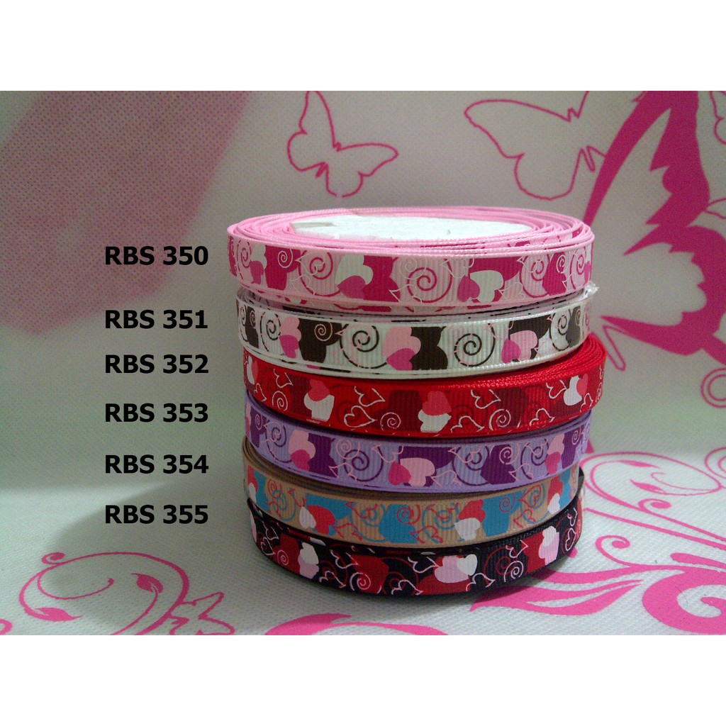 

[10 YARD] PITA GROSGRAIN MOTIF LOVE SALE RBS 350,351,352,353,354,355