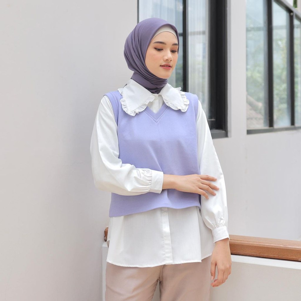 Terika Blouse 2in1 Atasan Baju Muslim Wanita Fashion Wanita Remaja Terlaris