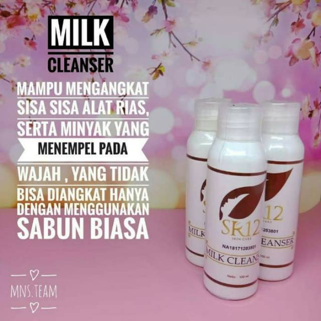 pembersih make up sisa alat rias milk cleanser SR12 BPOM ORIGINAL