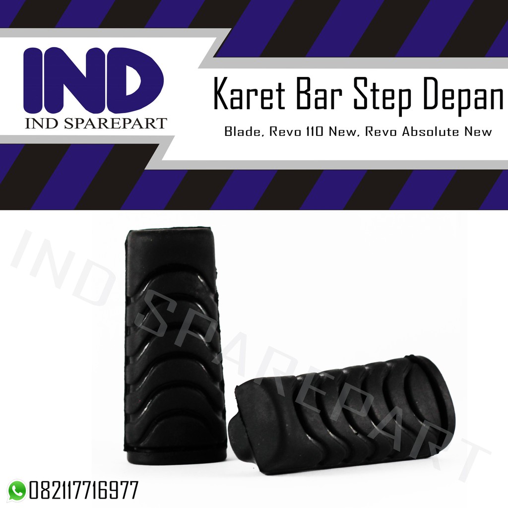 Karet Barstep Footstep-Foot-Kaki-Bar Step Injekan-Pijakan Depan Blade/Revo 110 New/Revo 110 Absolute New 1 Set-2 Pcs