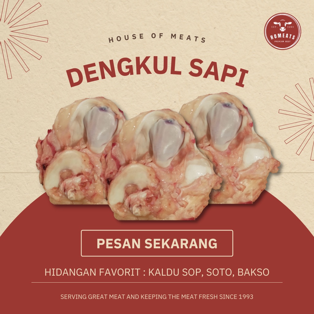 

Dengkul Sapi Lokal Beef Patella Segar