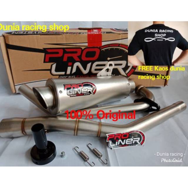 Knalpot Proliner TR 1 R Long Jupiter MX New -  New MX 135 Titan full system Original Proliner