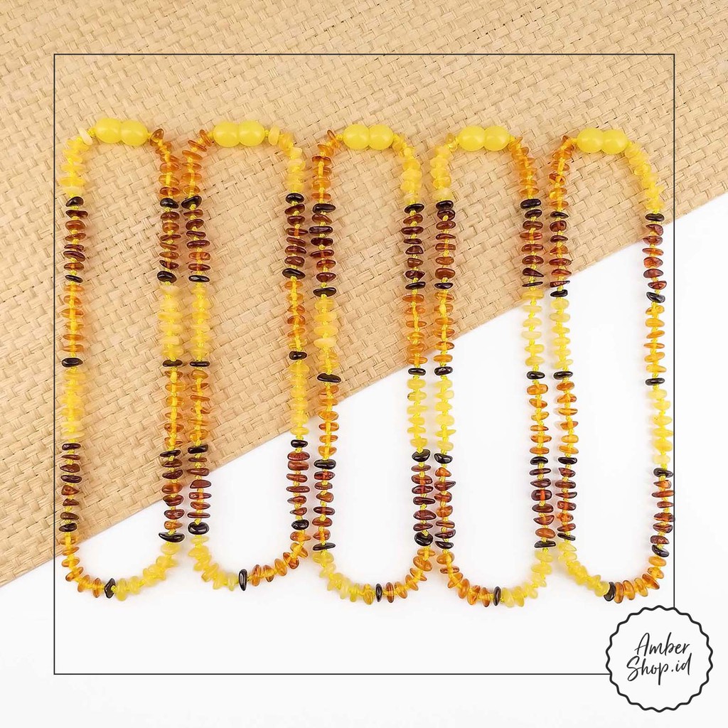 Kalung Amber &amp; Gelang amber tumbuh gigi bayi AS89 - Amber Shop