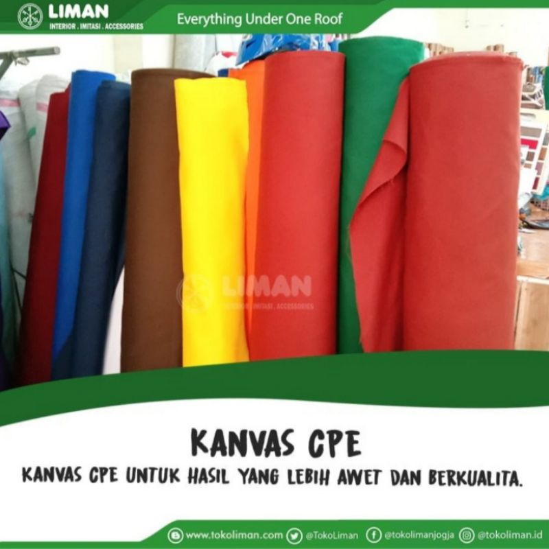 Kain Kanvas CPE Warna