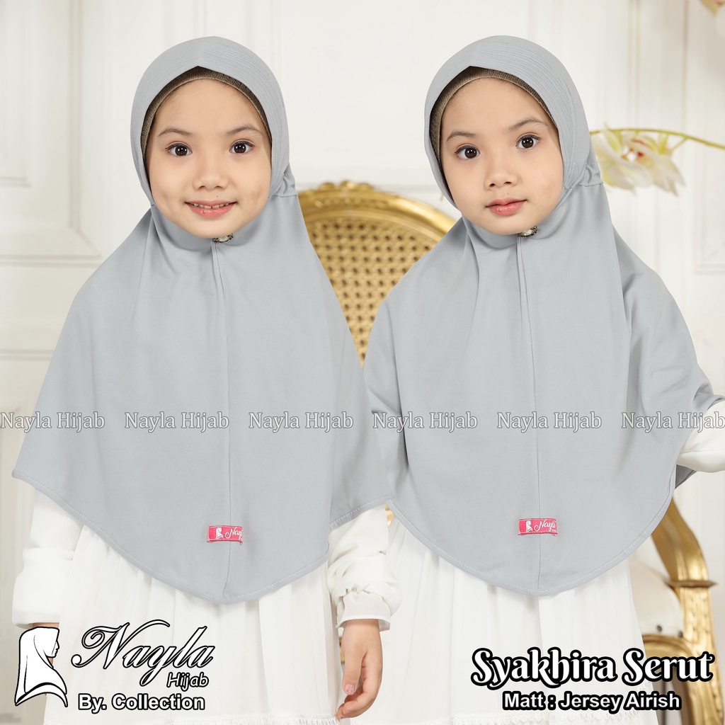 Kerudung Instan Anak Syakhira Serut By Nayla Hijab Jilbab Anak Jersey Airis Termurah Nayla Hija'b