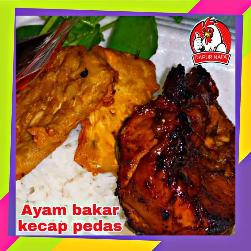 

Ayam Bakar pedas manis + Nasi