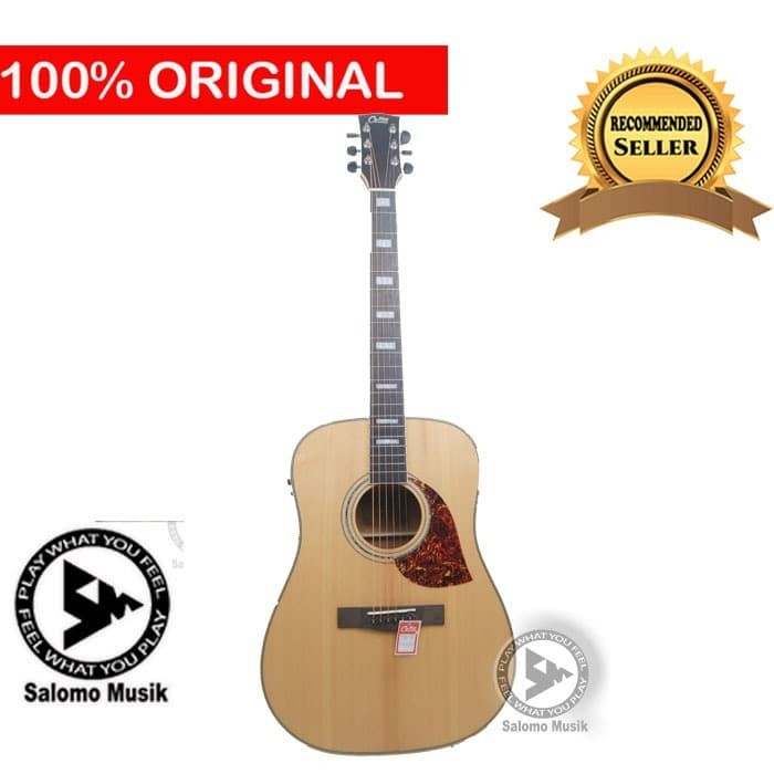 Gitar Akustik Elektrik Cetta DR32SE Natural Original