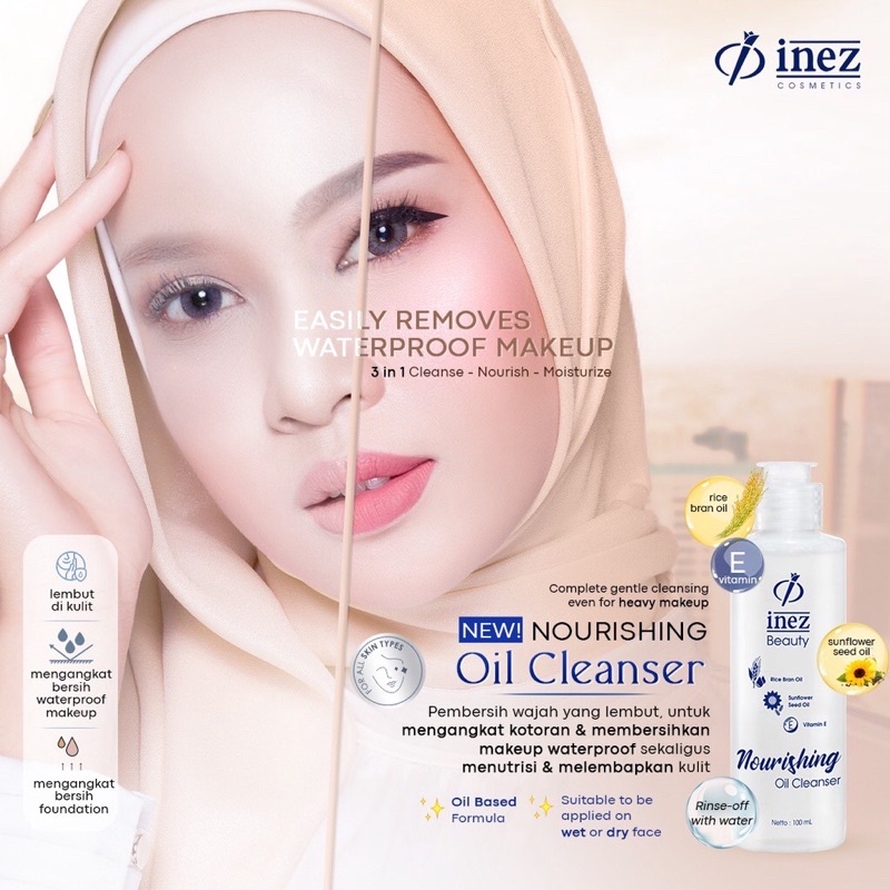 Inez Nourishing Oil Cleanser Easily Removes Waterproof Makeup