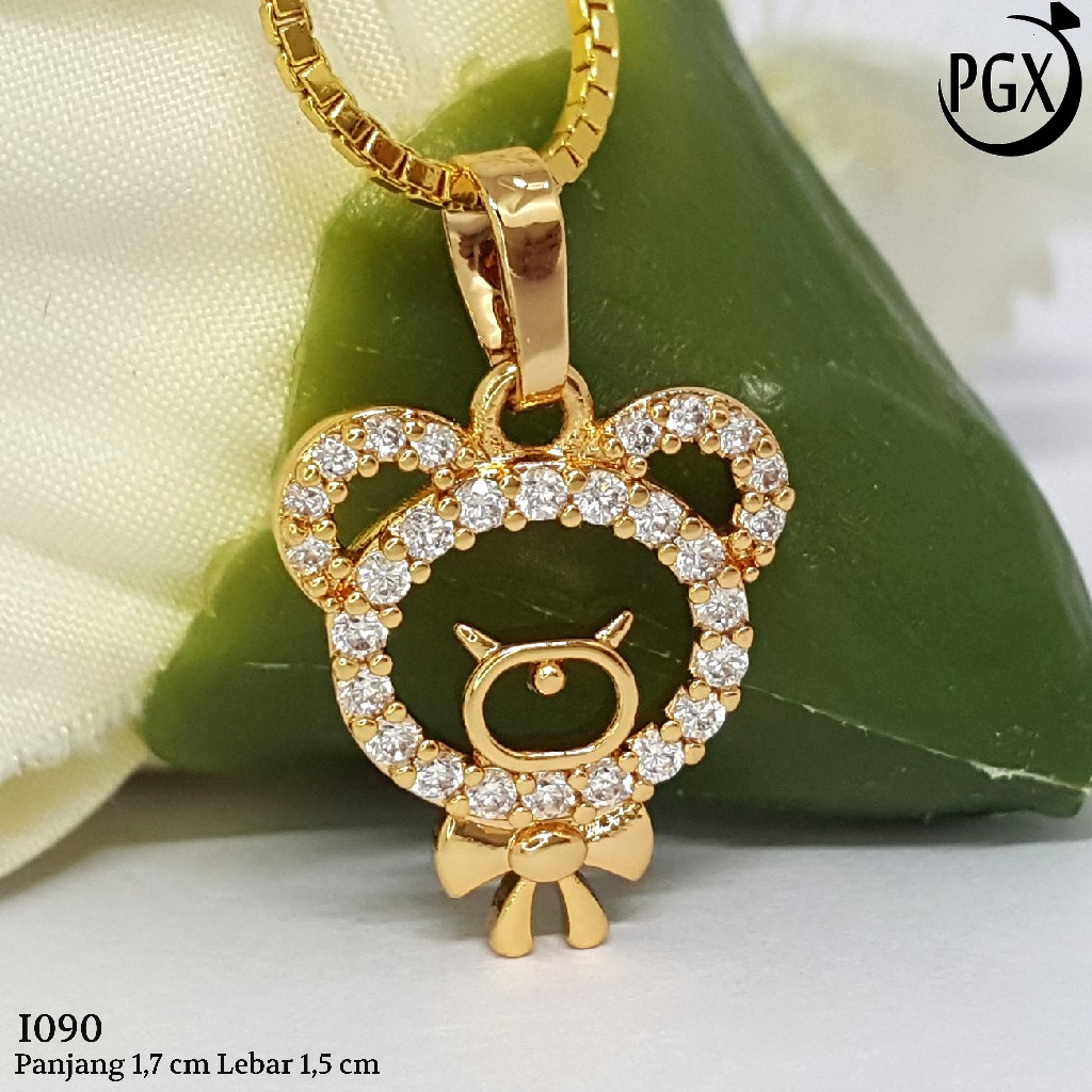 PGX Liontin Kalung Xuping Wanita Aksesoris Fashion Perhiasan Lapis Emas  - I090