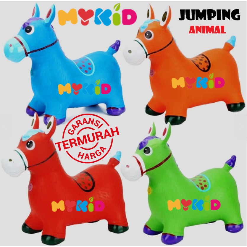 Jumping animal music - mainan tunggang / kuda-kudaan karet