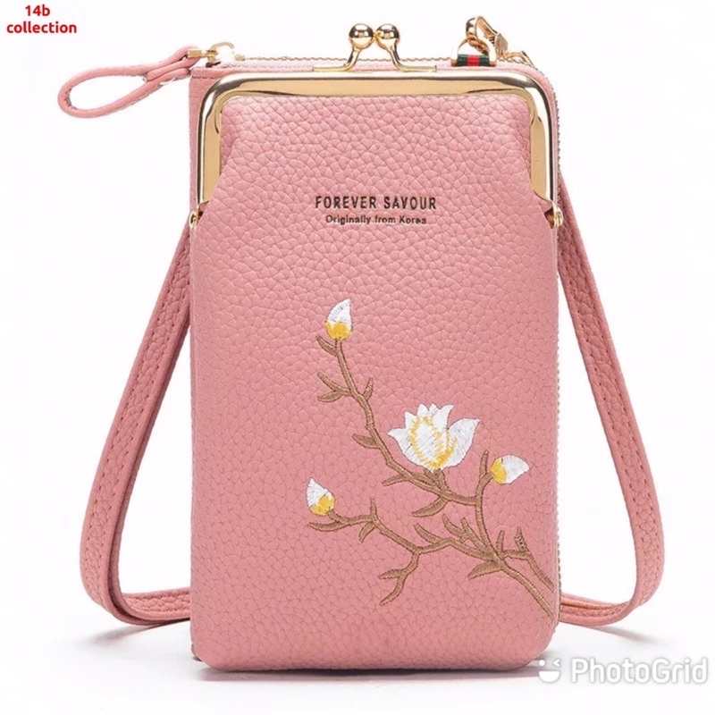 Tas selempang wanita Dompet HP dompet wanita tas kecil tas kondangan simple FOREVER SAYOUR dompet slingbags