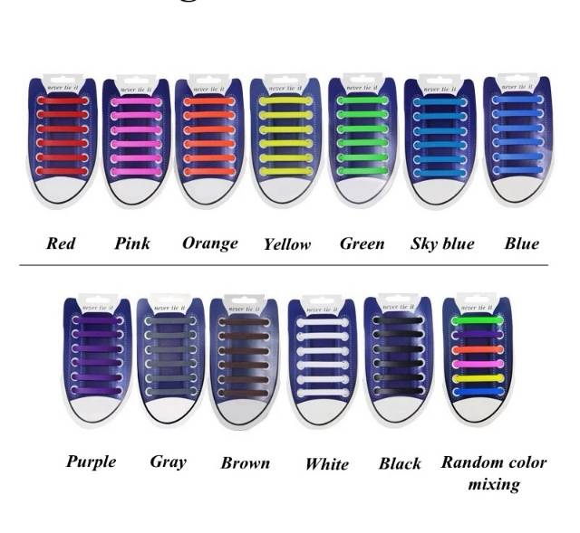 Premium Shoelace Silicone Tali Sepatu Karet - Tali Sepatu Silikon-5