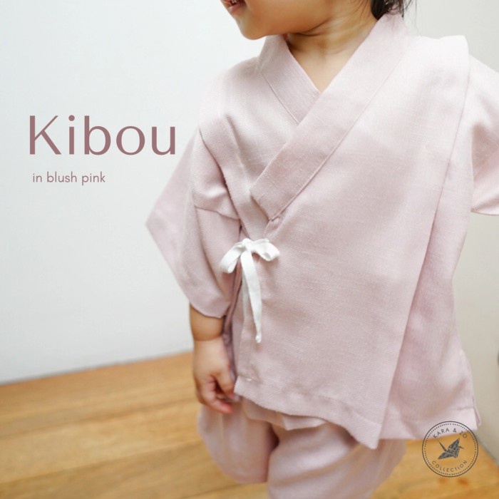 NEW  KIBOU kimono set linen anak perempuan/ laki-laki
