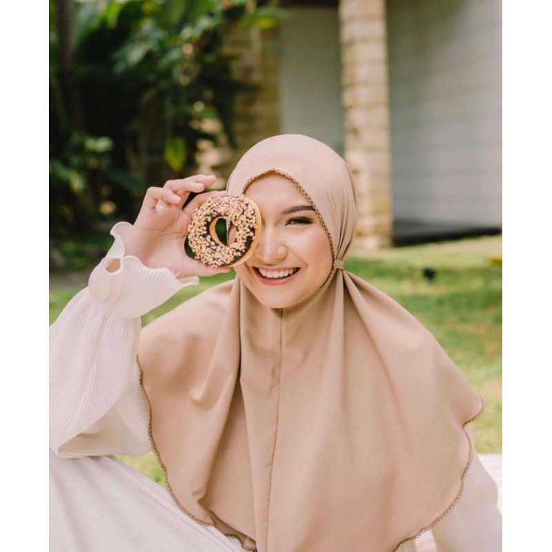 Bergo Pikot••Hijab BERGO MARYAM CROCHET - MARYAM PIKOT