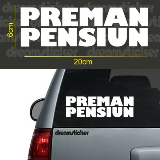 

Sticker Stiker Preman Pensiun