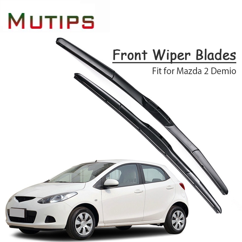 1 Set Karet Wiper Kaca Depan Mobil Untuk Mazda 2 Demio DY DE DJ 2017 2016-2002