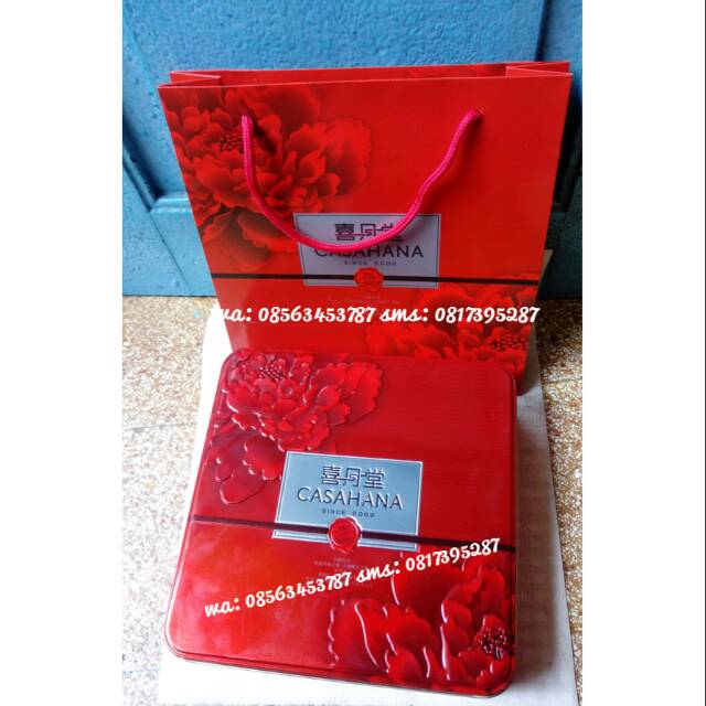 CASAHANA MOONCAKE KALENG MERAH isi 4pcs