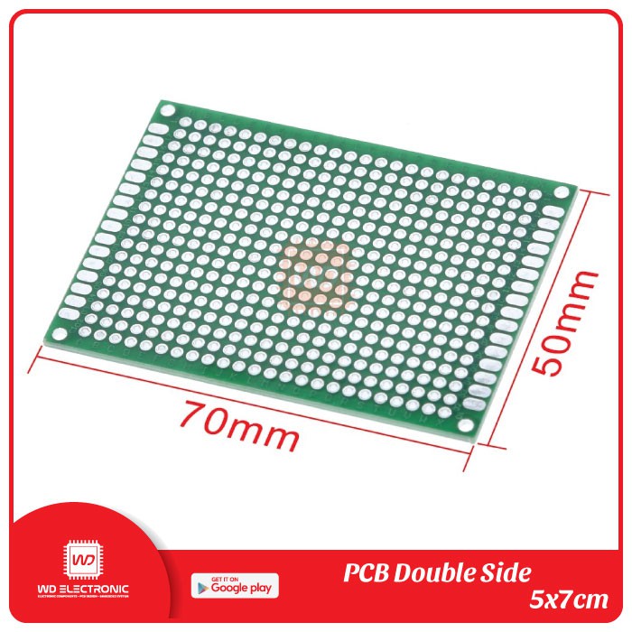 PCB DOUBLE SIDE 5x7cm PCB MATRIX 5x7 PCB LUBANG 5x7 PROTOBOARD