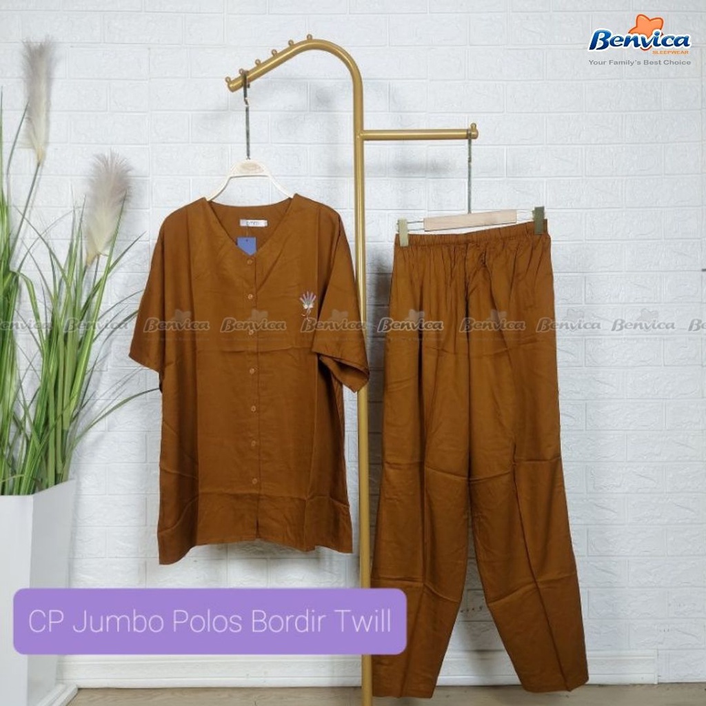 BAJU TIDUR CELANA PANJANG JUMBO KATUN RAYON TWILL AMR