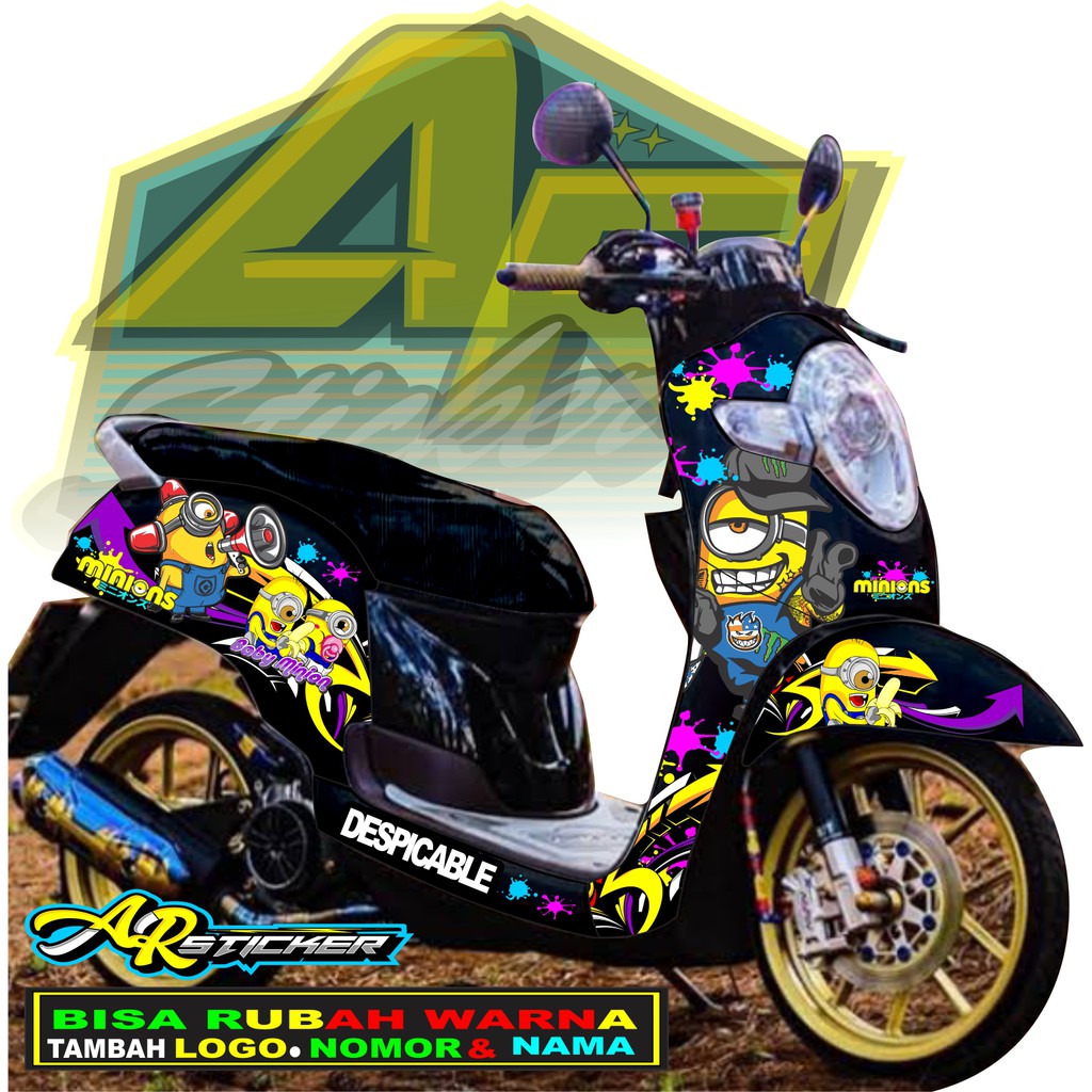 Decal scoopy Decal Scoopy full body Full Blok Decal Scopy Dekal New Fi 2017 2018 2019 2020 MINION