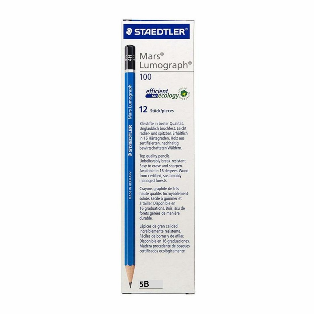 

Pensil 5B Staedtler Mars Lumograph ASLI [ Lusin ]