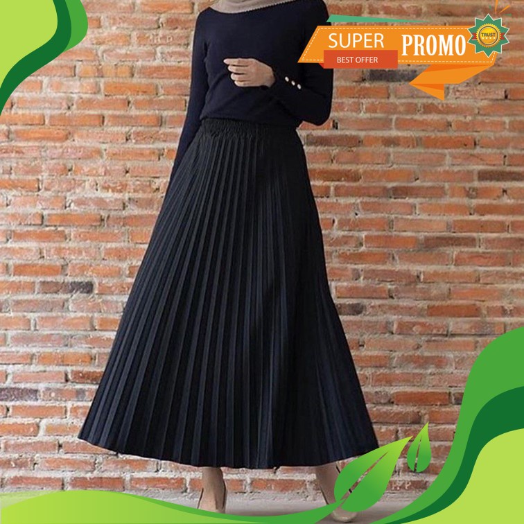 Ahlami Rok Plisket Rok Plisket Putih  Plisket Semua warna