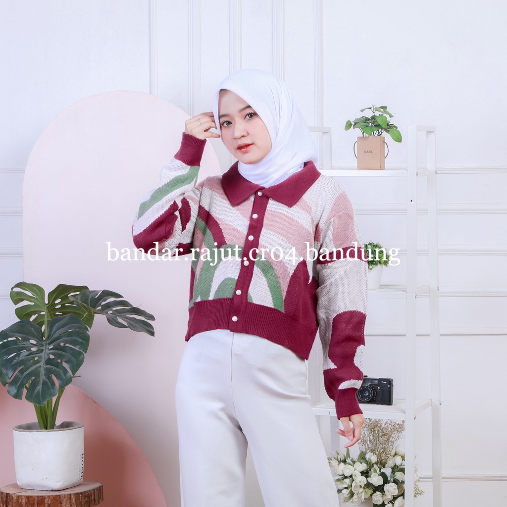 CROP TOP CARDY PELANGI BRANDED 7 GATE