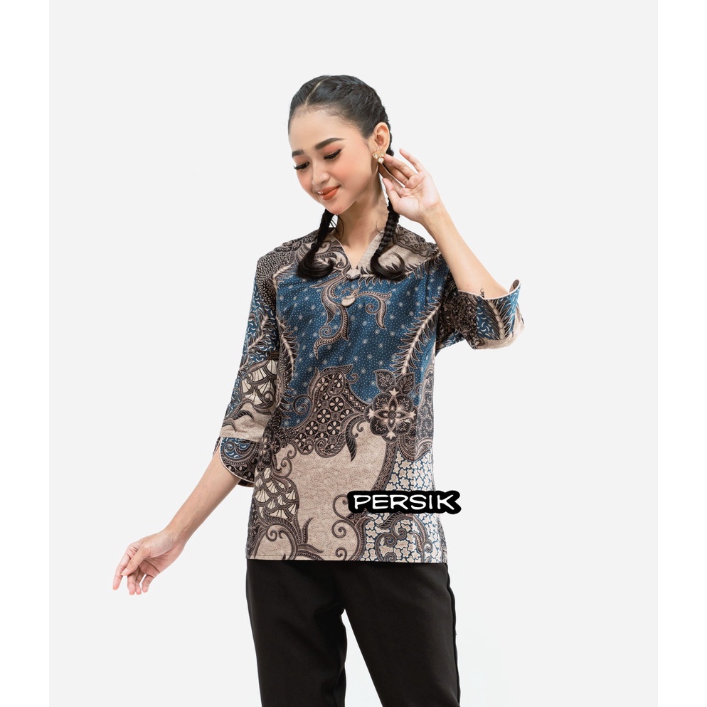 Maura Couple - Sania Ruffle Batik Couple Ori Ndoro Jowi Garansi Termurah Shopee - BATIK MODERN SOLO-BLV Bmw biru