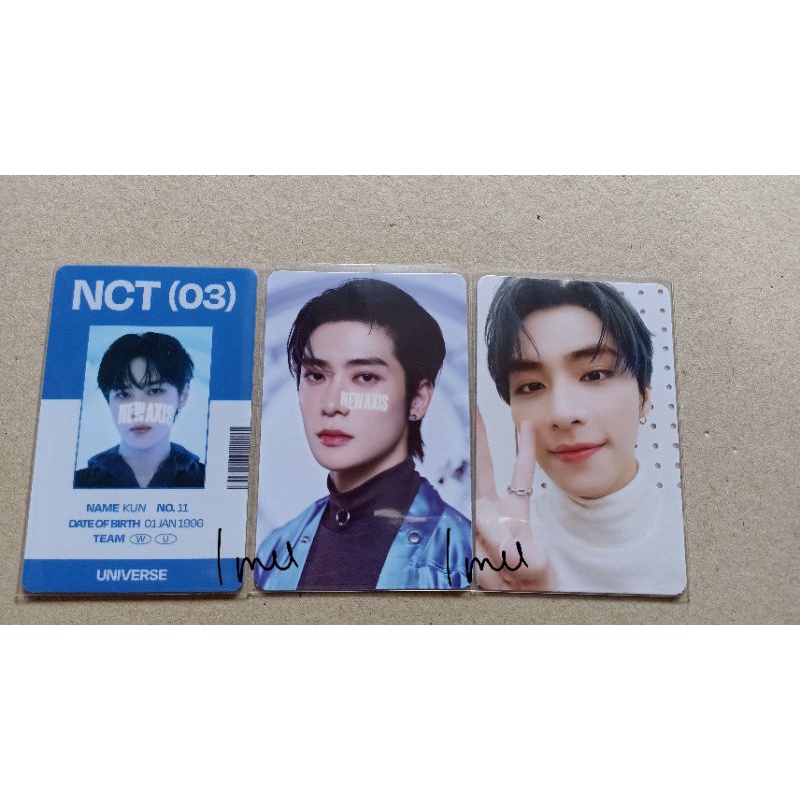ID card IDC universe kun, konsep jaehyun, xiaojun selca