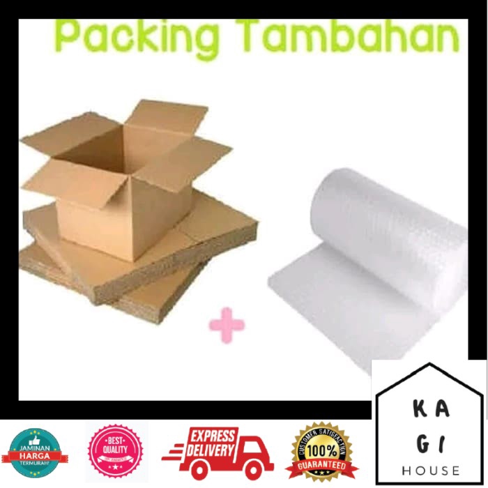 

dus dan bubble wrap tambahan untuk safety