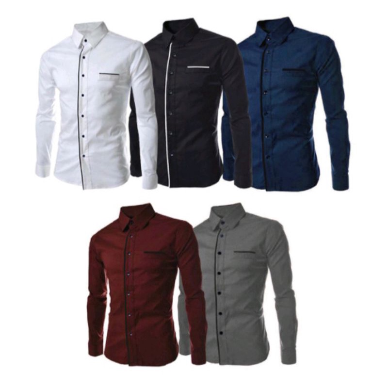 COD HEM PRIA CORSA 4WARNA /5 UKURAN/PAKAIAN PRIA/KEMEJA FORMAL PRIA / Kemeja Kombinasi Kemeja Kerja 