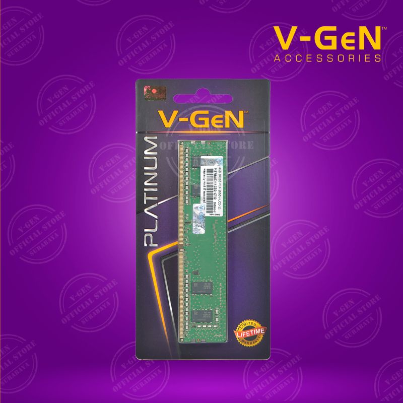 RAM LongDimm DDR4 V-GeN Platinum 4GB PC21300/2666Mhz - Memory PC VGEN