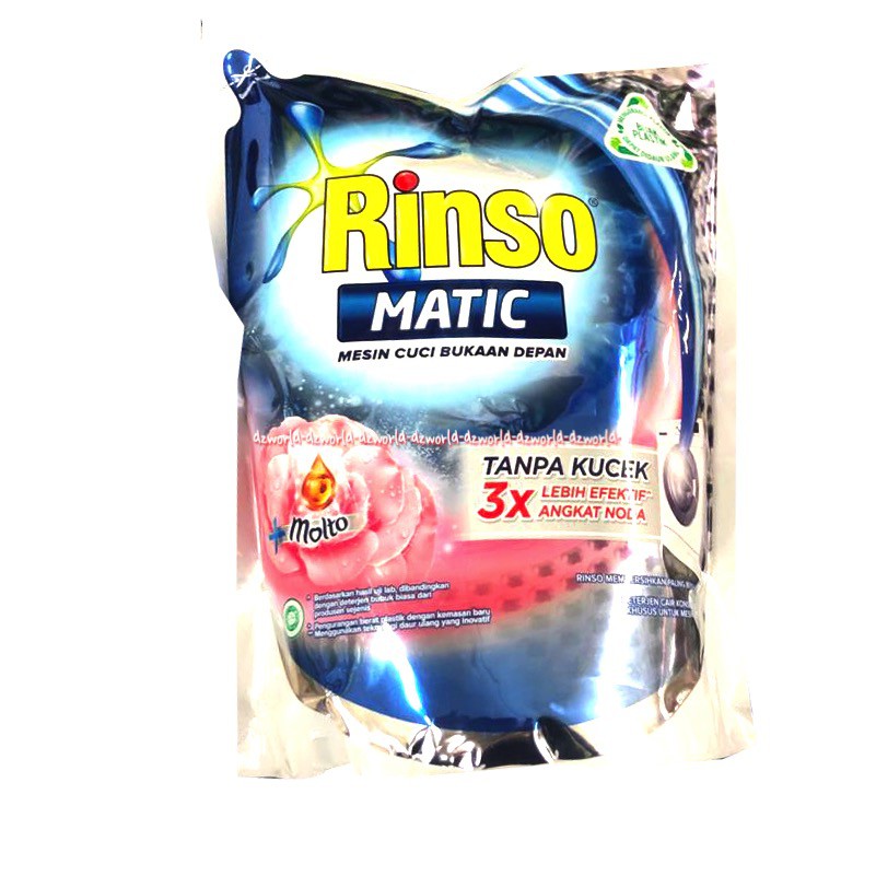 Rinso Matic Detergent Untuk Mesin 1.6L Cuci Bukaan Depan Bukaan Depan Deterjen Cair Rinso Cair