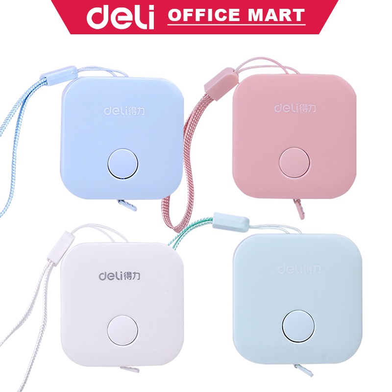 Deli Meteran Mini Meteran Gulung  Meteran Kecil Lucu 4 Warna 1.5m Measure Tape