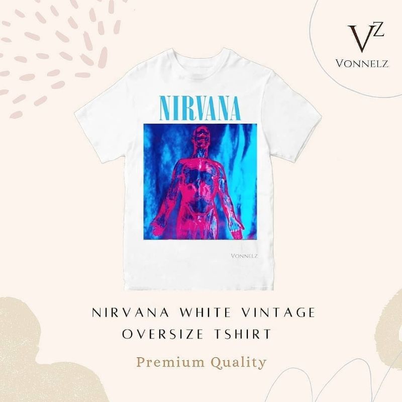 Nirvana kaos katun / oversize vintage katun nirvana
