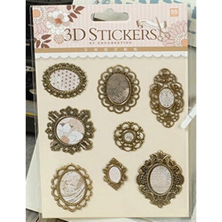 Scrapbook 3D Sticker - Vintage Frame #02