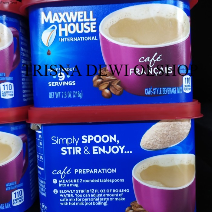 

MAXWELLHOUSE International Cafe Francis Coffee 9Servings 216gram