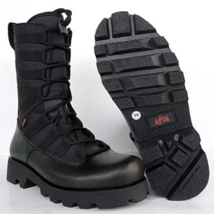 SEPATU PDL NINJA SOL RADIAL/KOMANDO/WEBA APIK KULIT ASLI SEPATU PDL DINAS TNI POLRI SECURITY