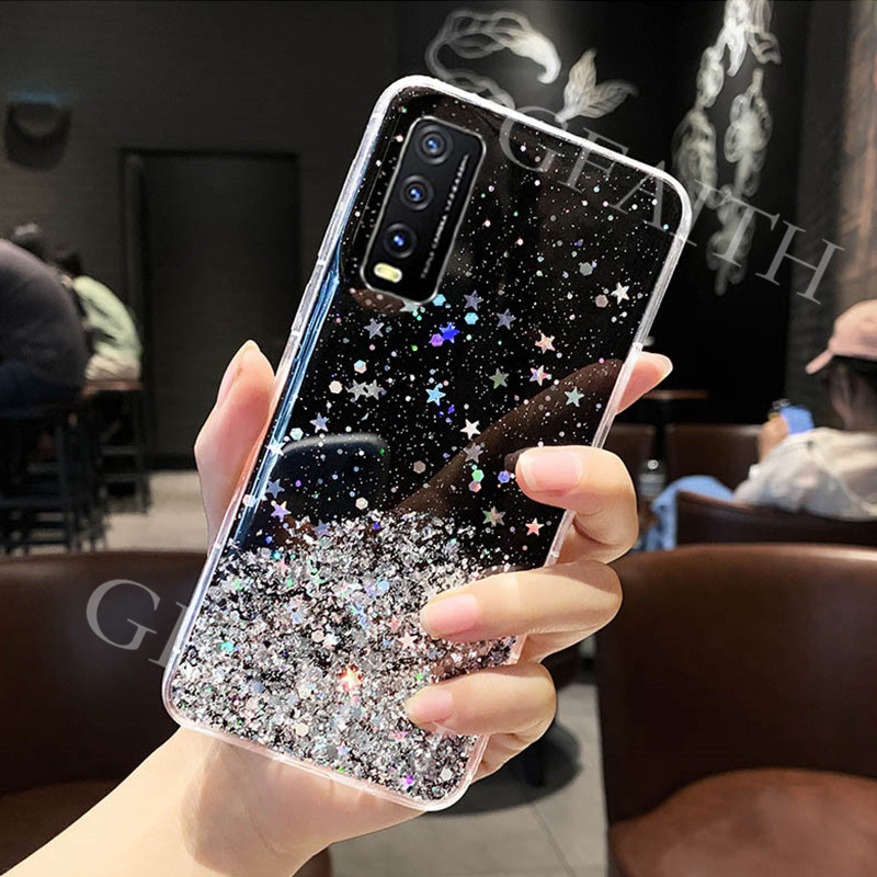 Tebaru Kesing Hp Vivo Y51 2020 Y20s Y20 Y12s 2020 Phone Case Bling Clear Black Green Pink Star Space Tpu Soft Casing Kasing Ponsel Vivoy20s Vivoy12s Shopee Indonesia