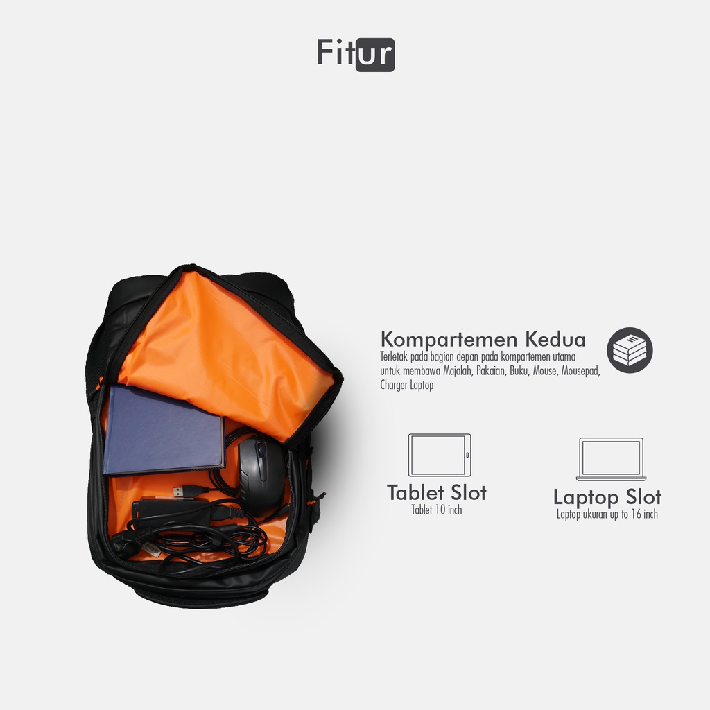 Tas ransel Backpack urban factor - Strong Fighter| Tas laptop