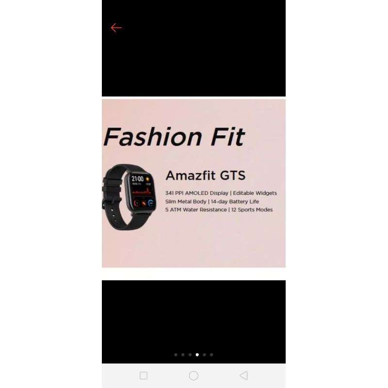 amazfit gts smartwatch