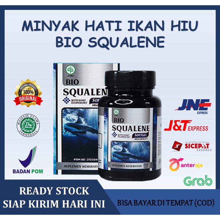 Vitamin Bio Squalene Suplemen Dari Minyak Hati Ikan Hiu Untuk Menjaga Daya Tahan Tubuh Anak Dan Dewa