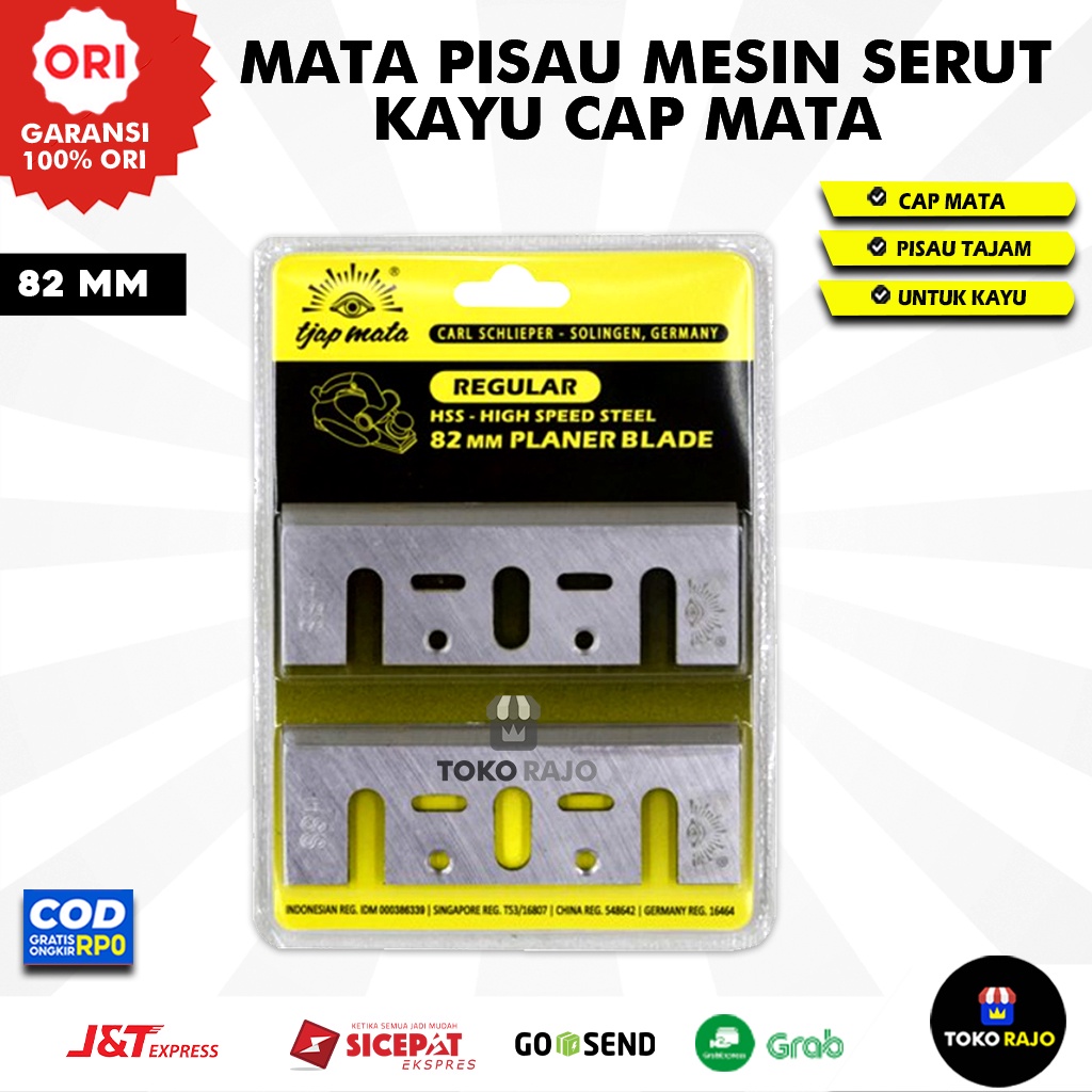 Mata Pisau Mesin Serut Kayu Cap Mata 82 mm