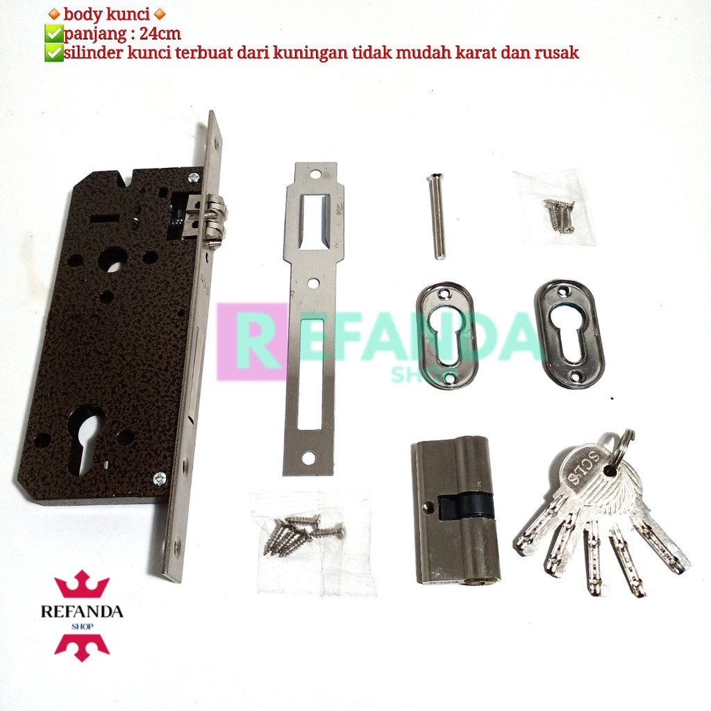 BODY KUNCI PINTU PELOR BODY KUNCI PINTU DORONG BODY KUNCI PINTU STAINLESS PELOR KUNCI PINTU RUMAH