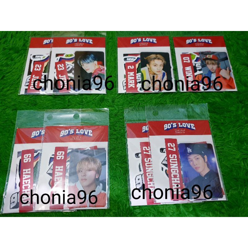 [BOOKED] Luggage Sticker Photocard Jeno mark winwin haechan sungchan NCT 90's love 90s