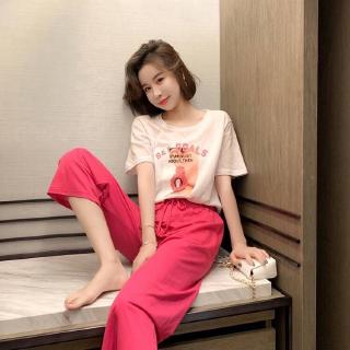 Setelan Kaos  T Shirt Lengan  Pendek Celana Panjang  Lebar 
