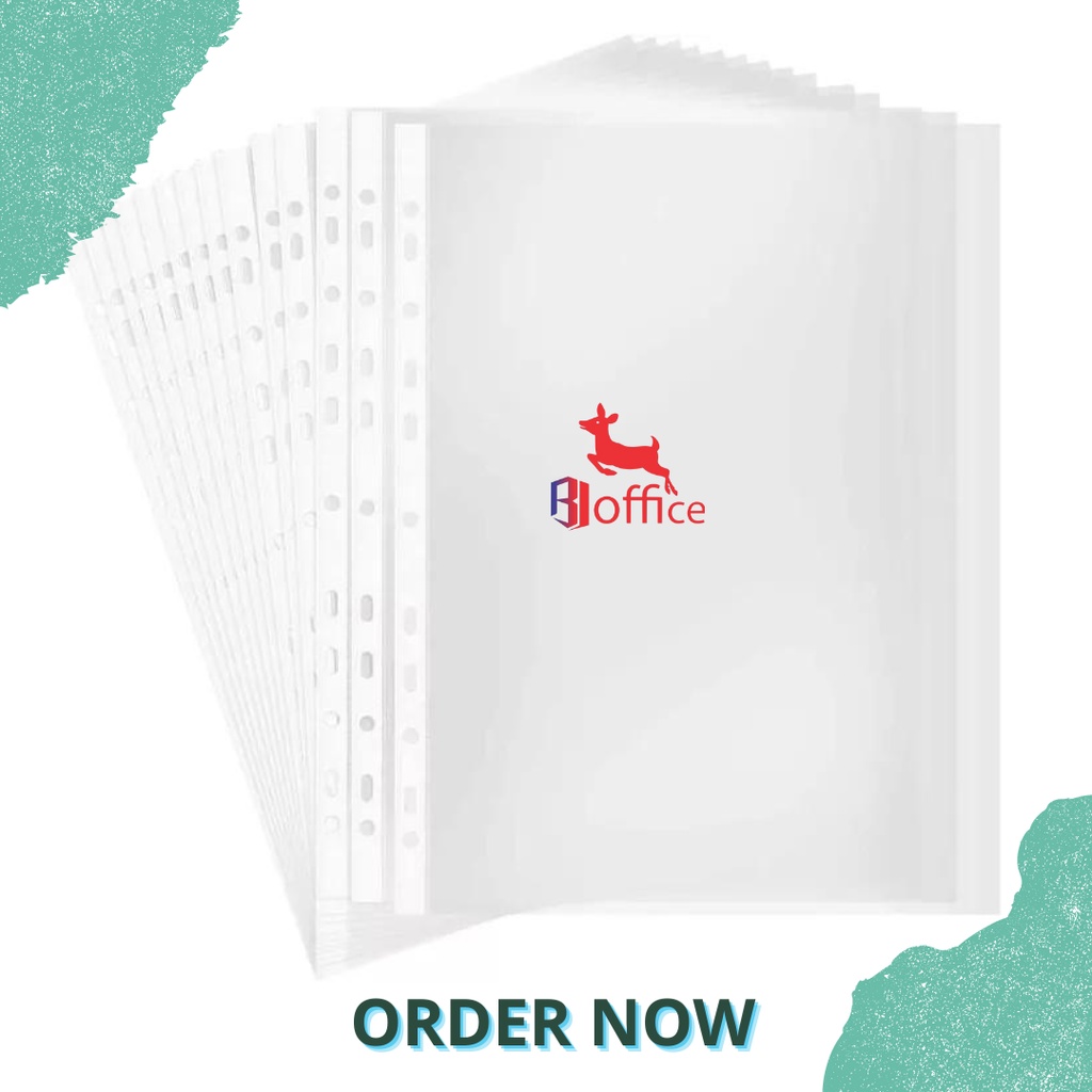 Sheet Protector / Clear Sheet Protector / Plastik PP POcket A4 F4 Isi 100
