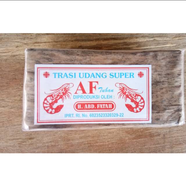 

Terasi udang super AF Tuban 1/4kg