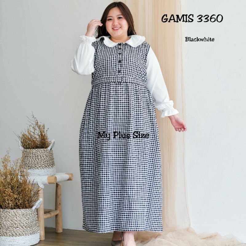 Gamis Kotak Super Jumbo 3360,Ld 132 cm &amp; 145 cm